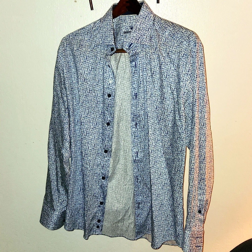 NWOT Bertigo Mens Stretch Long Sleeve Shirt